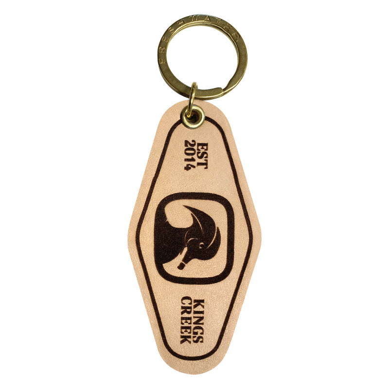 Leather Established Keychain