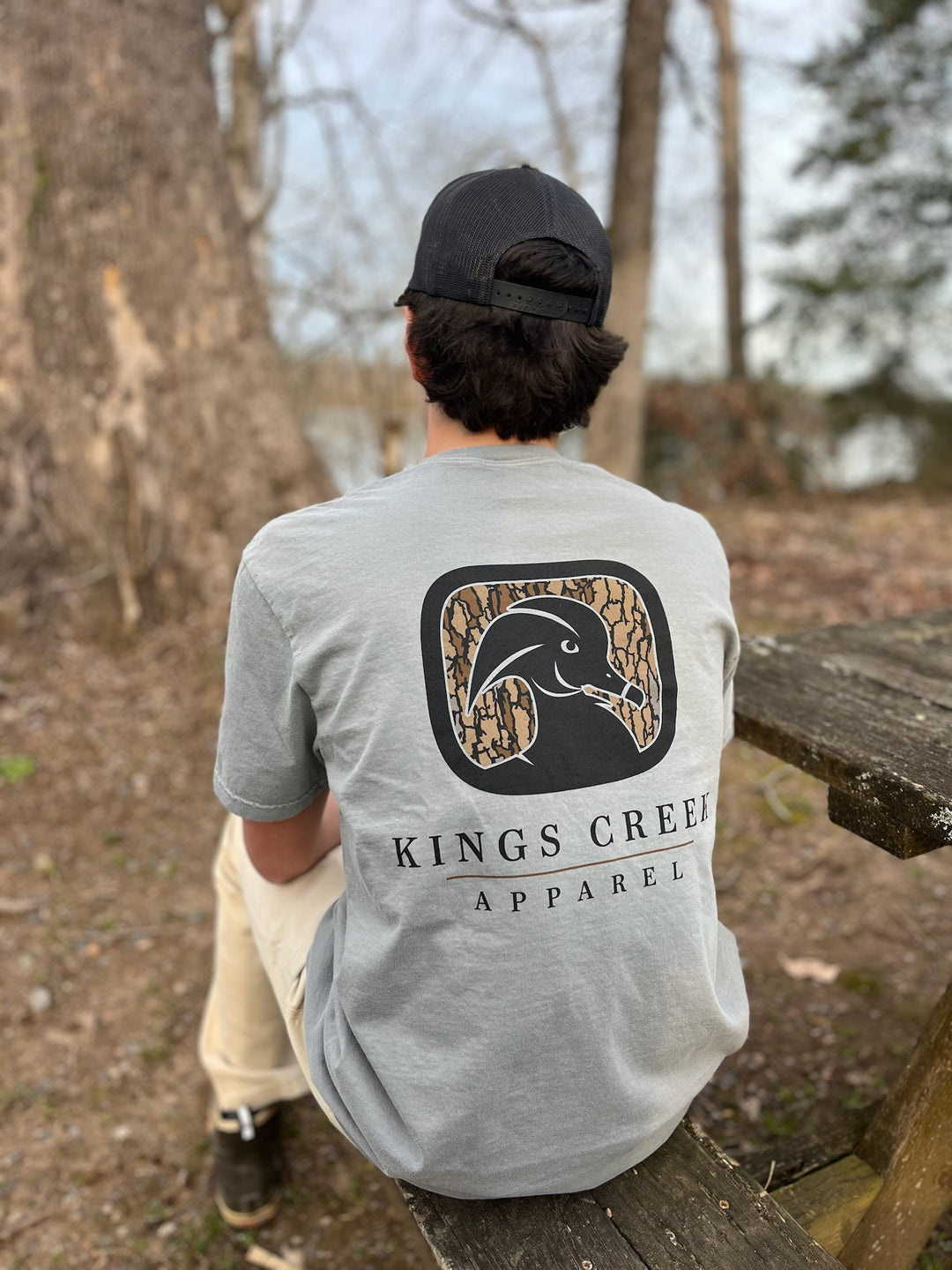 Bark Camo Logo Tee